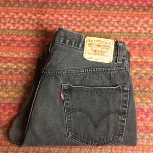 505 BLACK LEVIS BOYFRIEND JEANS